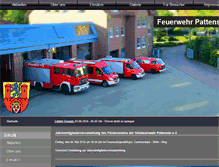 Tablet Screenshot of feuerwehr-pattensen.de